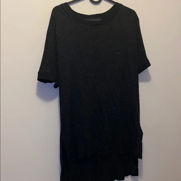 Sanctuary black high low short sleeve Top L - Picture 3 of 13